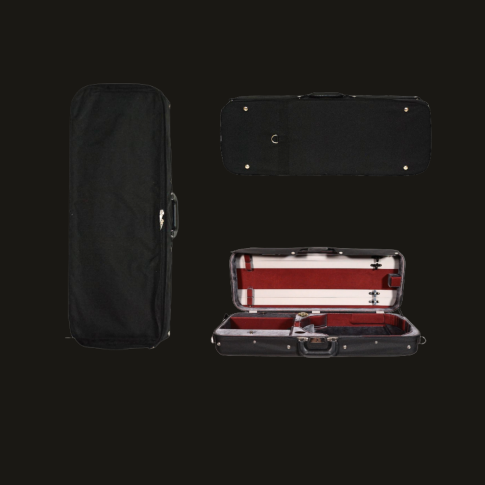 Viola Case - Bobelock Wood Oblong Adjustable Velvet
